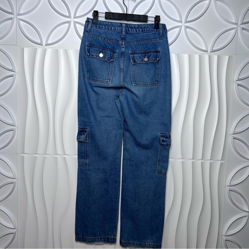 Shein Cargo Straight Leg Jeans View 5